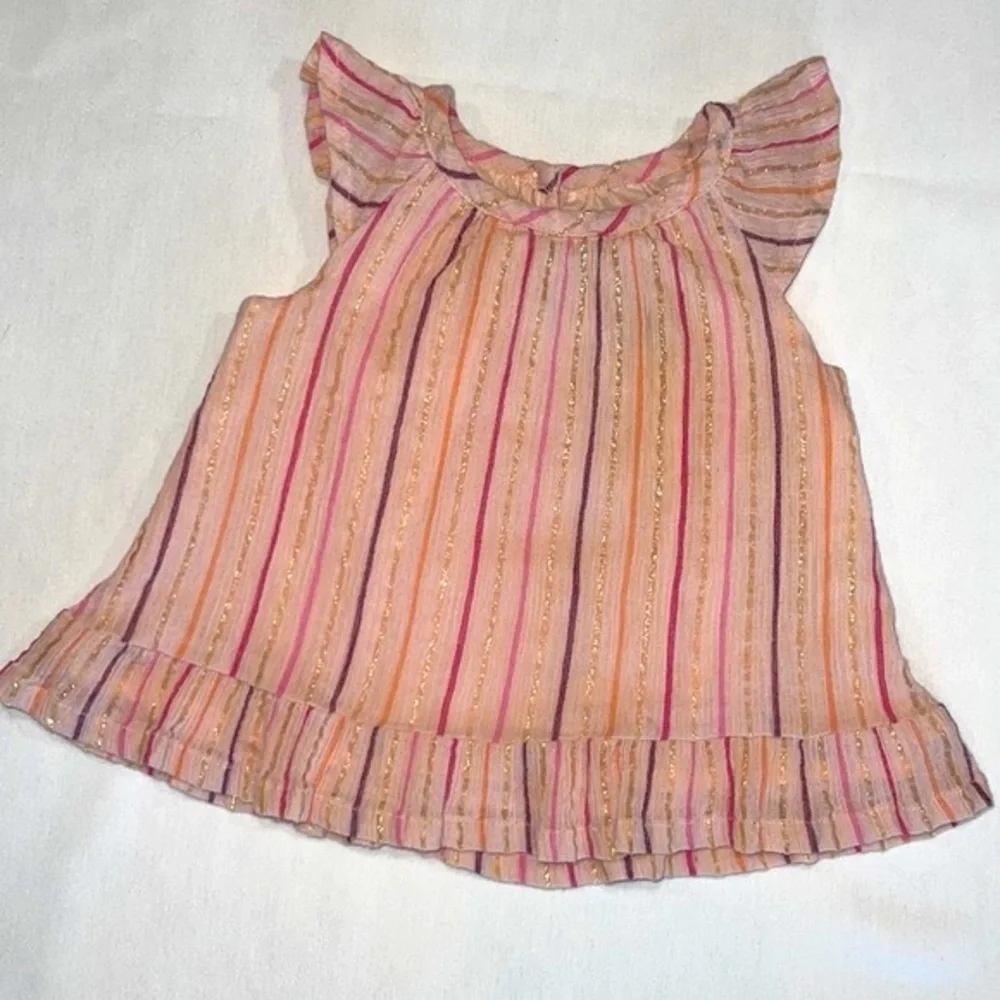 THE CHILDREN’S PLACE girls 12-18mo spring summer jean & top 2 piece outfit